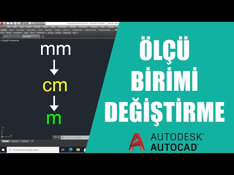 Autocad Ölçü Birimi Değiştirme - Çizim Ölçü Birimini Dönüştürme DWGUNITS | Autocad Komutları (03)