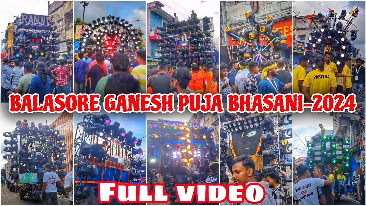 BALASORE GANESH PUJA BHASANI - 2024🔥😍| FULL VIDEO 😍| Meera,Ranjit,Bacardi, Mohini, etc.#dj #trending