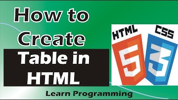 How to Create Table in HTML || HTML and CSS Tutorial (2020)