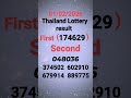 Thai Lottery Result 01 02 2026 Thailotteryresult Youtubeshorts Lotterynumbers Shorts Job