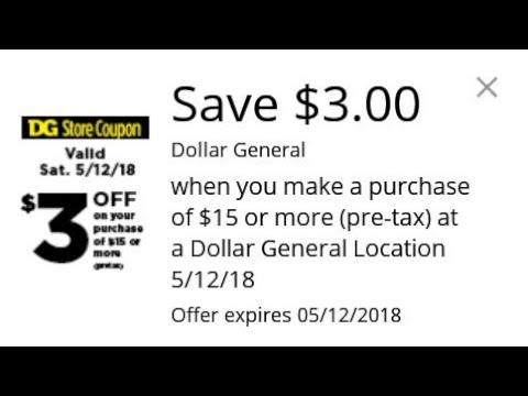 How To Get A $3 Off $15 Dollar General Digital Coupon!