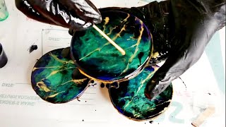 Resin Pour Coasters / From Beginning to End