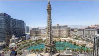 Paris Las Vegas Burgundy Executive King Suite Tower View Room 