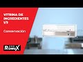 Vídeo: Vitrina Refrigerada de Ingredientes 180x39 cm 8 Cubetas GN 1/3 ®Romux