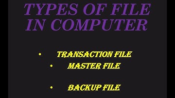 Types of file from usage point of view| Database Basics| Database 2nd year computer lectures