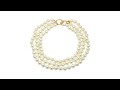 KJL By Kenneth Jay Lane First Lady Simulated Pearl 3Ro KJL By Kenneth Jay Lane First Lady Simulated Pearl 3Ro