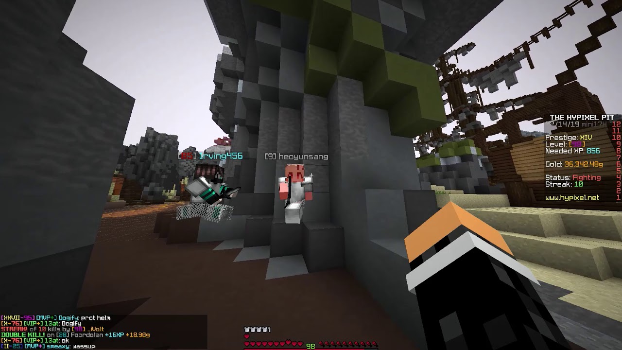 HYPIXEL PIT PVP - my favorite perk layout ! (kungfu, marathon, olympus, first strike)