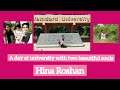 A day at Hamdard University with two beautiful souls 👀| Hina Roshan