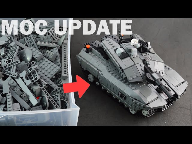 Building a Futuristic LEGO Military Tank From Start to Finish! [MOC Update]  