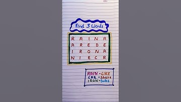 Find 3 words #shortsfeed #youtubeshorts #shorts #funny #english #love #fyp #foryou #trending #viral