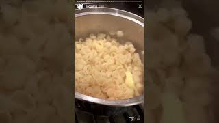 Rihanna cooking for family and friends