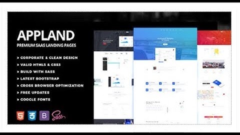 AppLand - Multipurpose Software / SaaS Product Template | Themeforest Download