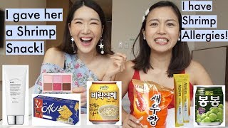 Filipina Friend Try Korean Skincare, Makeup, Snacks, Drinks! screenshot 5