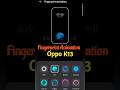 In display fingerprint Scanner in OPPO K13 smartphone Fingerprint Animation #shorts #viral