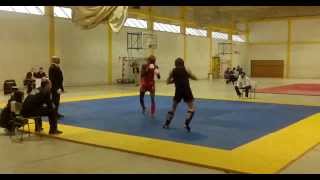 CRISTIAN MUÑIZ VS NGAGNE FAYE (FINAL -70KG SANDA) - CAMPEONATO GALLEGO DE SANDA 2014