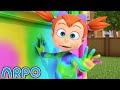 Robot Over The Rainbow! | Arpo the Robot | Funny Cartoons for Kids | @ARPOTheRobot