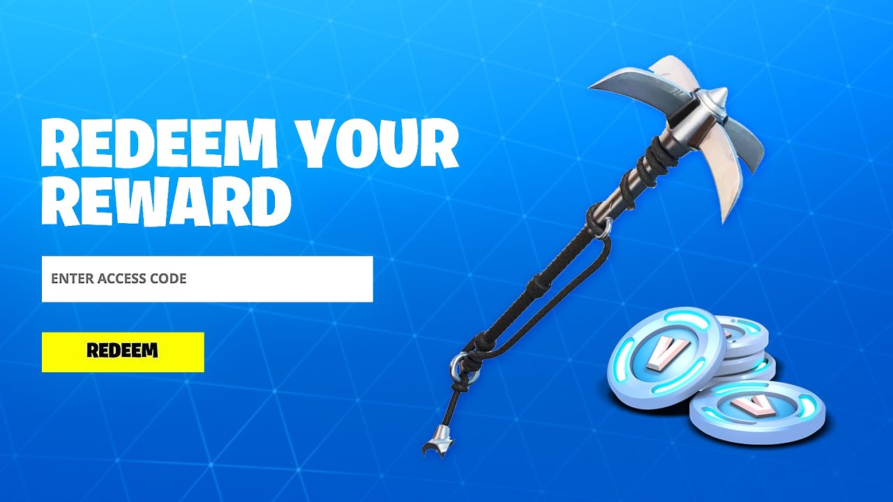 REDEEM THE FREE PICKAXE CODE in Fortnite! (New Free Reward Codes) YouTube