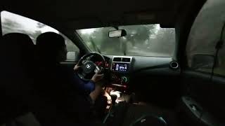Mountain Driving In The Strong Rain Asawang Filipina