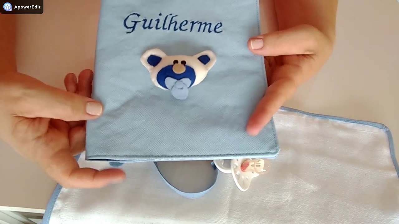 Como fazer fralda prende chupeta com viés