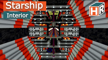 Minecraft Spaceship Interior Tutorial part 1 | Huge Spaceship Tutorial Let