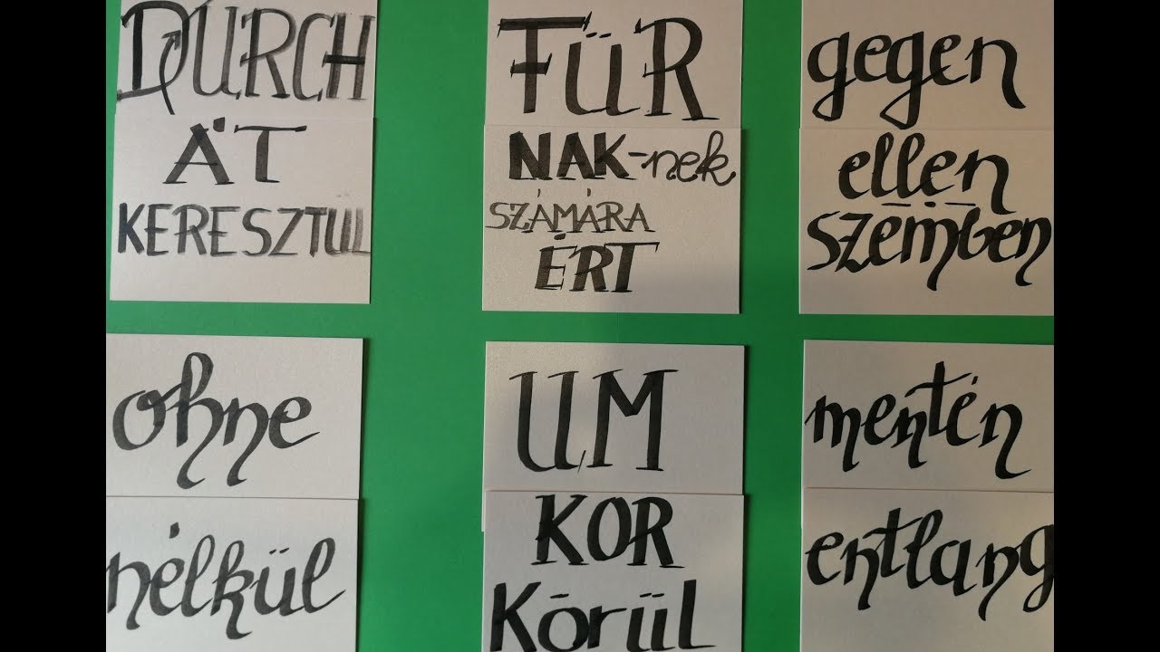 Elöljárók/prepozíciók tárgy esetben