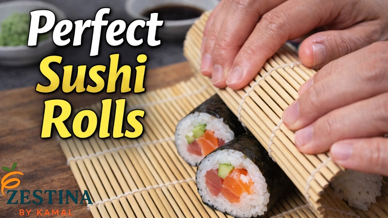 How to Make Japanese Rolled Sushi (Maki) | Beginner Friendly @ZESTINA-kamal 