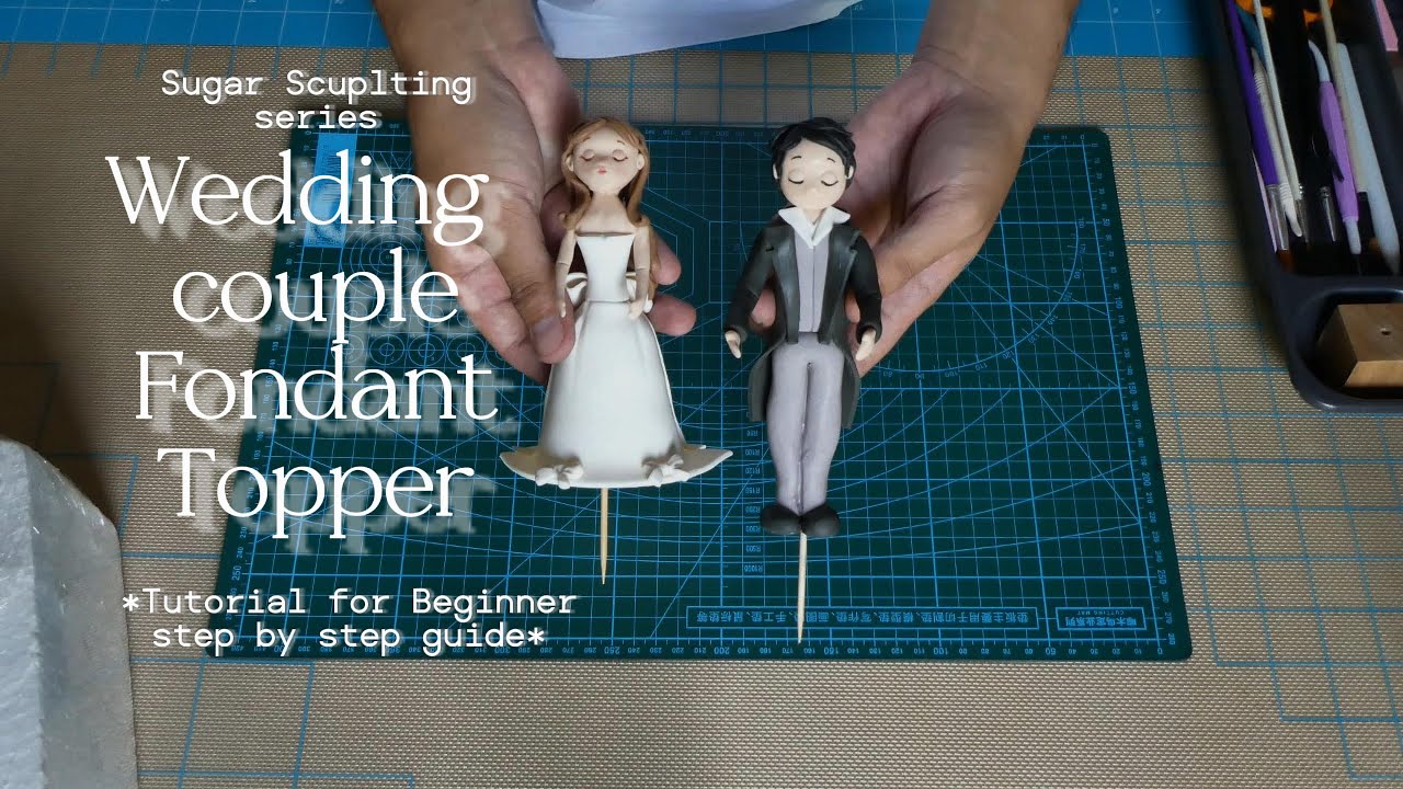 Wedding Couple Fondant Topper Tutorial | Step-by-Step Beginner Sugar Sculpting