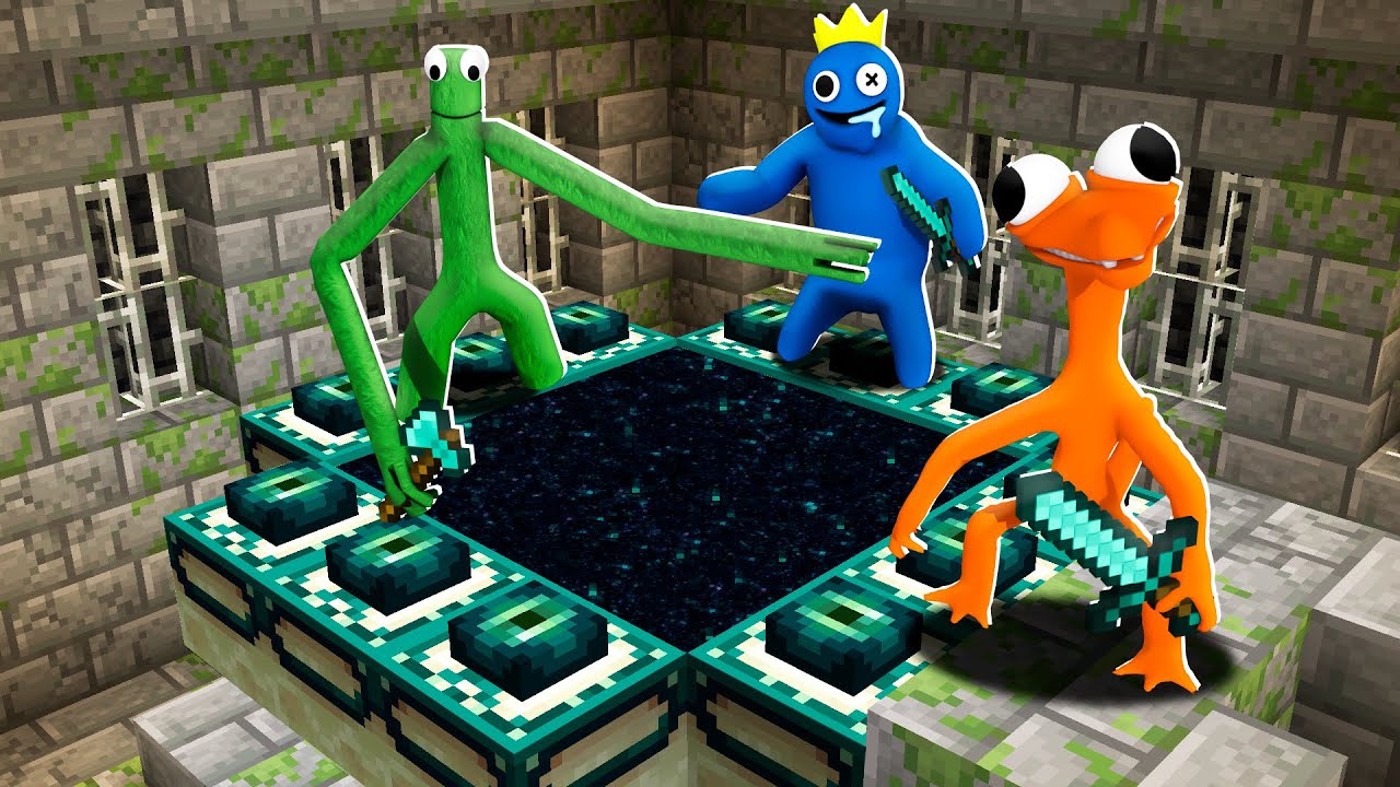 MINECRAFT PERO RAINBOW FRIENDS SE PASAN EL JUEGO POR MÍ 😱