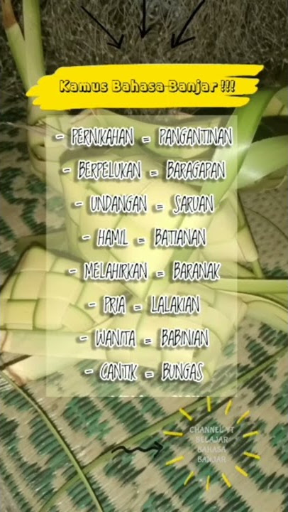 KAMUS BAHASA BANJAR | KALSEL ( BANJARMASIN )