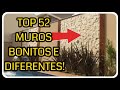 TOP 52  FACHADAS  DE MUROS  BONITOS E DIFERENTES   | Fachada De Casas Simples Com Muro