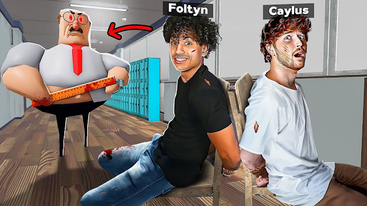 Can We ESCAPE EVIL TEACHER in Roblox.. (Ft. Foltyn)