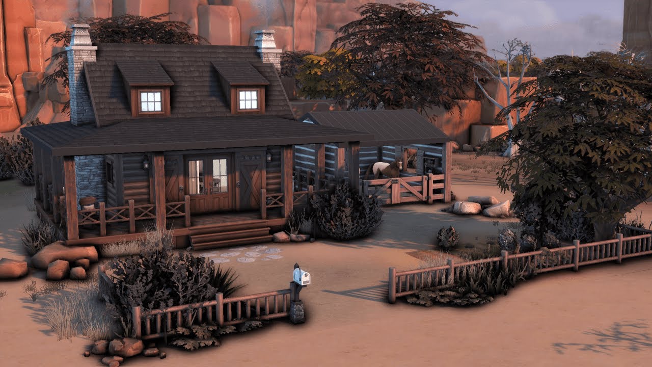 Tiny Ranch House | Sims 4 Speed Build - YouTube