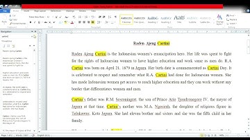 How to Replace Word in Microsoft Word - (Procedure Text is Displayed in the Description Box)