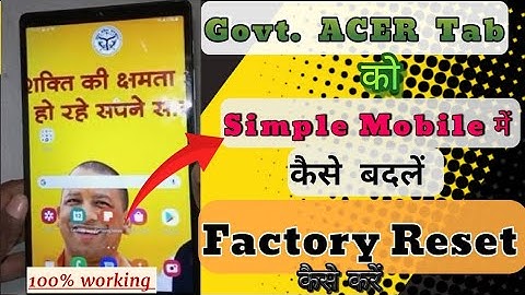 How to remove admin control & security restrictions from UP Government Tablet 2023| Acer One 8