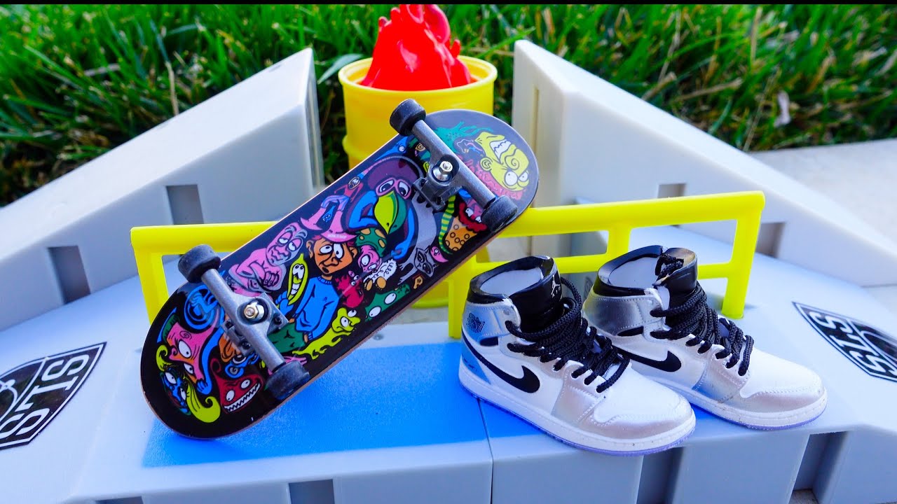 aritmética Pertenece Contiene Finger Skateboard | New Finger Nike Shoes | Penny Board Girl | Wheel Chair  | Tech Deck | Flick Trix - YouTube