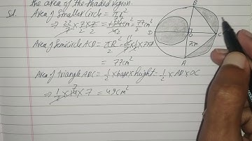 Class 10 Ex 12.3 q 9 | AB and CD are two diameters of a circle perpendicular to each other and OD