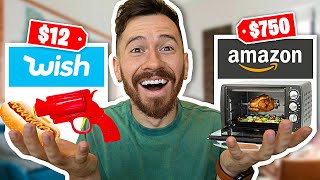 I Bought All The Food Gadgets On WISH and AMAZON!!