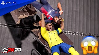 WWE 2K23 - Mbappe vs. Cristiano - No Holds Barred Match | PS5™ [4K60]