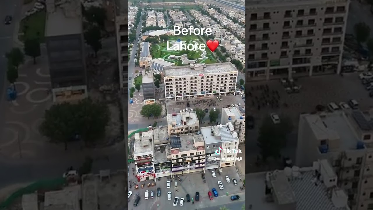 before and after  flood in lahore #