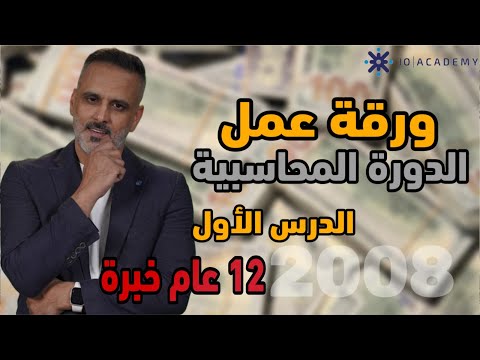 ورقة عمل الثقافة المالية الدرس الأول الدورة المحاسبية توجيهي 2008 مع الأستاذ عمر الجرابعة
