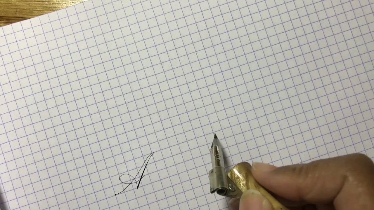 Script Lettering - Letter A - YouTube