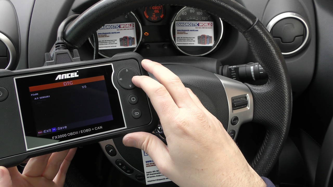 Ancel FX3000 NIssan Subaru Check Engine Diagnose Demonstration