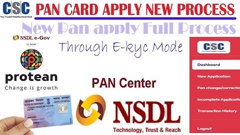 PAN CARD APPLY THROUGH CSC I NEW PROCESS PAN APPLY I NSDL I #teamcsc