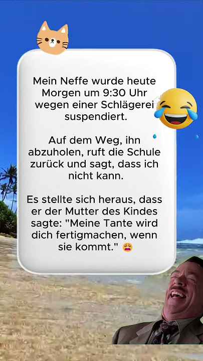 NEFFE DROHT KLASSENKAMERAD MIT SEINER TANTE