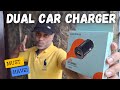 Ambrane 22W Fast Car Charger Type C &amp; USB Car Adapter for iPhone, Samsung, Android, Tablets, Laptop