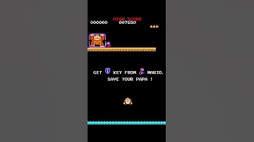 Donkey Kong Jr. - Son of Kong must save dad from Mario - Arcade