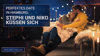 Perfektes Date in Hamburg: Stephi und Niko küssen sich | Der Bachelor - Folge 04