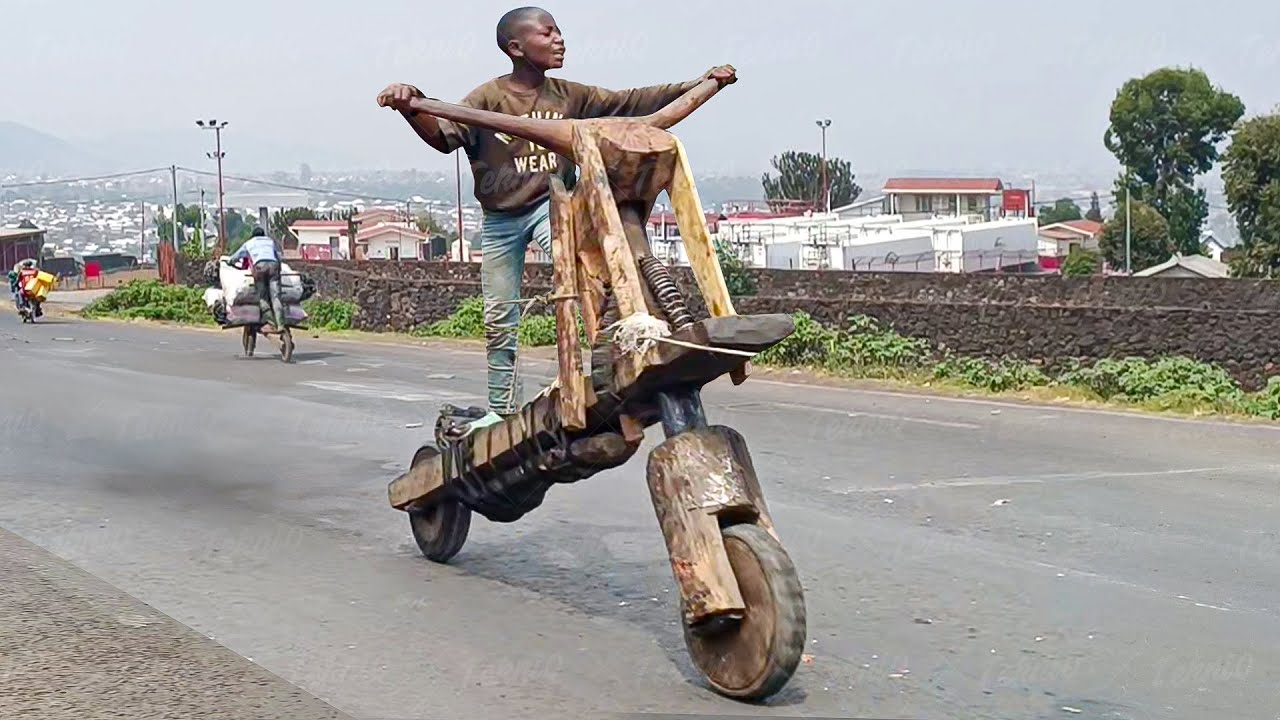 Les scooters DIY du Congo - ou la congolexicomatisation des lois du marché de la trotinette à roulette.