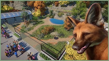 🍂Modern realistic maned wolf habitat | Soliuko Zoo | Planet Zoo | speedbuild🍁