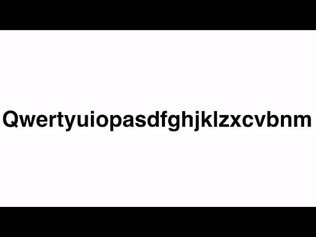 How to pronounce qwertyuiopsdfghjklzxcvbnm